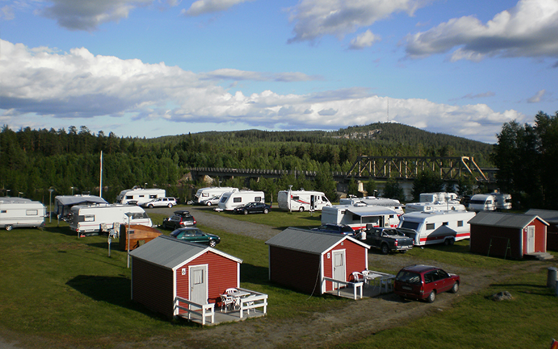 Campeerplaatsen in Lapland, Zweden