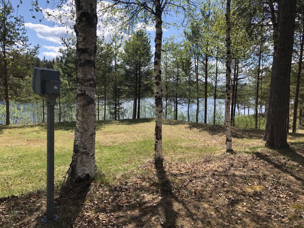 View from the campsite towards Ångermanälven
